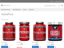 Tablet Screenshot of nutrapura.com.au